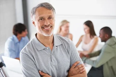 A healthy, energetic mature man — the goal of physician-supervised testosterone replacement therapy